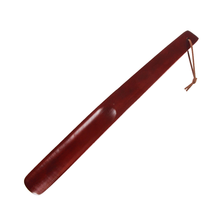 Factory Wholesale Hotel Wood Shoehorn Wooden Long Handle Shoe Horn