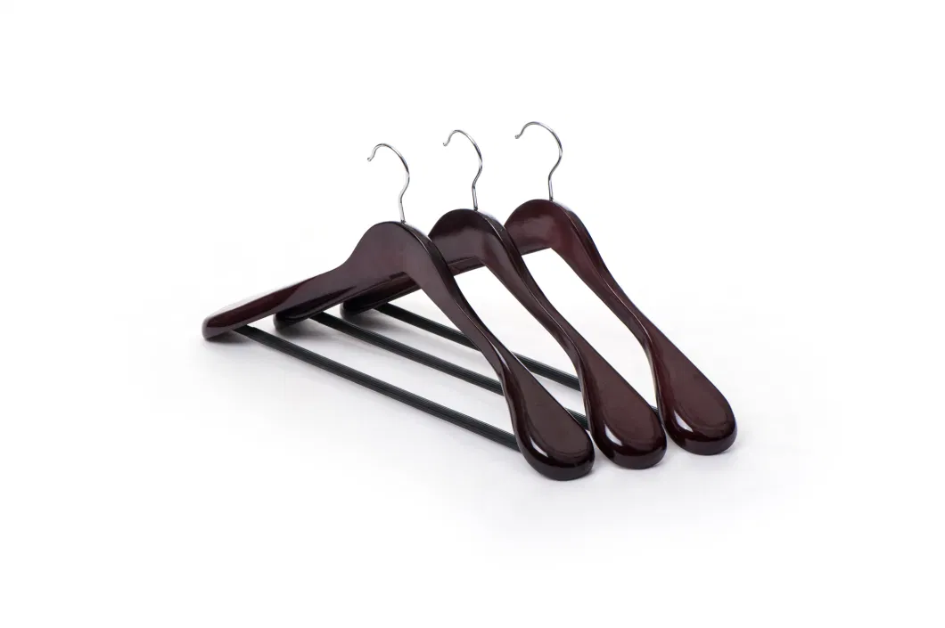 Luxury Hotel Wooden Coat Clothes Hanger for Garment